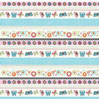 Carolee's Creations - Adornit - Flutter Flight Collection - 12 x 12 Paper - Flutter Stripe, CLEARANCE