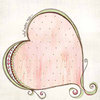 Carolee's Creations - Adornit - Lapreal Collection - 12 x 12 Paper - Journal Heart, CLEARANCE