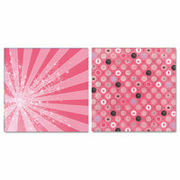 Carolee's Creations - Adornit - Princess Collection - 12 x 12 Double Sided Paper - Princess Polka Dots