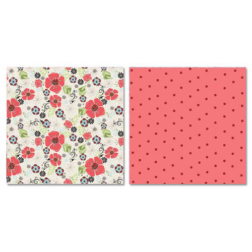Carolee's Creations - Adornit - Misty Collection - 12 x 12 Double Sided Paper - Misty Coral
