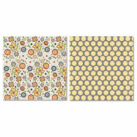 Carolee's Creations - Adornit - Vintage Groove Collection - 12 x 12 Double Sided Paper - Looper Flowers