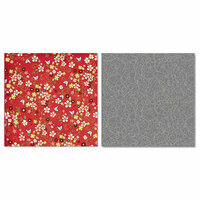 Carolee's Creations - Adornit - Vintage Groove Collection - 12 x 12 Double Sided Paper - Tweet Red