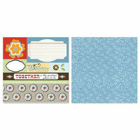Carolee's Creations - Adornit - Vintage Groove Collection - 12 x 12 Double Sided Paper - Vintage Happiness