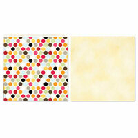 Carolee's Creations - Adornit - Circle of Friends Collection - 12 x 12 Double Sided Paper - Fun Multi Dot