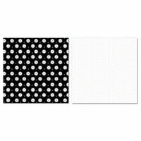 Carolee's Creations - Adornit - Wedding Collection - 12 x 12 Double Sided Paper - Lacy Polka Flower