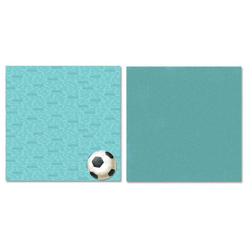 Carolee's Creations - Adornit - Soccer Collection - 12 x 12 Double Sided Paper - Soccer Talk