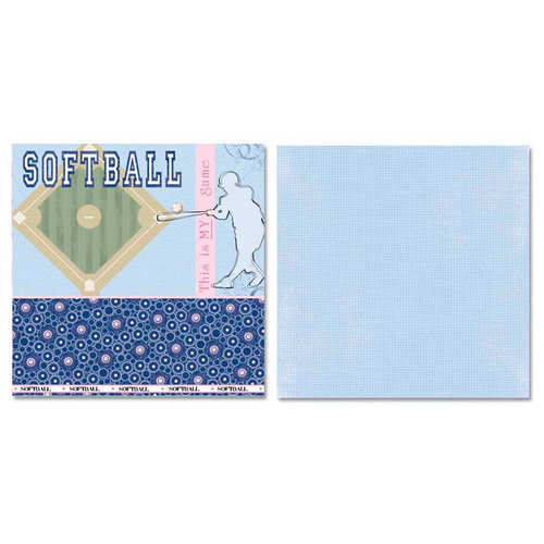 Carolee's Creations - Adornit - Softball Collection - 12 x 12 Double Sided Paper - My Game