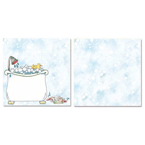 Carolee's Creations - Adornit - Tub Time Collection - 12 x 12 Double Sided Paper - Rub a Dub