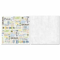 Carolee's Creations - Adornit - Brother Collection - 12 x 12 Double Sided Paper - Brother Word Play