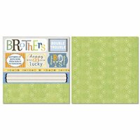 Carolee's Creations - Adornit - Brother Collection - 12 x 12 Double Sided Paper - Brother Cut Apart