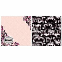 Carolee's Creations - Adornit - Paisley Princess Collection - 12 x 12 Double Sided Paper - Paisley Princess