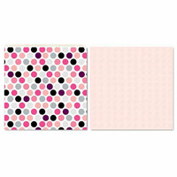 Carolee's Creations - Adornit - Paisley Princess Collection - 12 x 12 Double Sided Paper - Princess Polka Dot