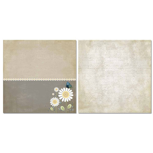 Carolee's Creations - Adornit - Daisy Dew Collection - 12 x 12 Double Sided Paper - Daisy Blooms