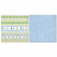Carolee's Creations - Adornit - Baby Boy Collection - 12 x 12 Double Sided Paper - Boy Peekaboo