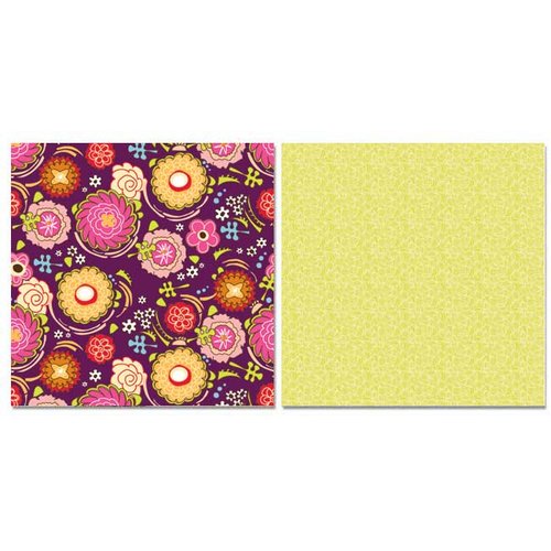 Carolee's Creations - Adornit - Pink Dazzled Collection - 12 x 12 Double Sided Paper - Pink Dazzle Plum