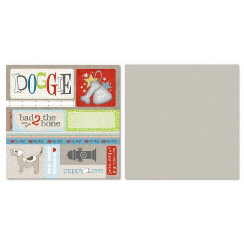 Carolee's Creations - Adornit - Doggie Life Collection - 12 x 12 Double Sided Paper - Doggy Cut Apart