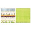 Carolee's Creations - Adornit - Easter Collection - 12 x 12 Double Sided Paper - Bunny Stripe Cut Apart
