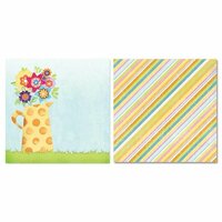 Carolee's Creations - Adornit - Easter Collection - 12 x 12 Double Sided Paper - Watering Can