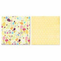 Carolee's Creations - Adornit - Easter Collection - 12 x 12 Double Sided Paper - Eggs Scattered