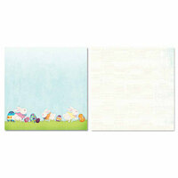 Carolee's Creations - Adornit - Easter Collection - 12 x 12 Double Sided Paper - Bunny Play