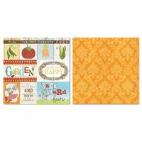 Carolee's Creations - Adornit - Garden Fun Collection - 12 x 12 Double Sided Paper - Outside Cut Apart