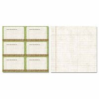 Carolee's Creations - Adornit - Garden Fun Collection - 12 x 12 Double Sided Paper - Recipe Cards