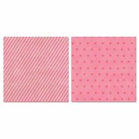 Carolee's Creations - Adornit - Charmed Collection - 12 x 12 Double Sided Paper - Charmed Pink