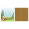 Carolee's Creations - Adornit - Camping Friends Collection - 12 x 12 Double Sided Paper - Animal Forest A