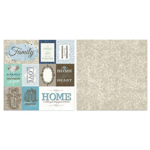 Carolee's Creations - Adornit - Capri Taupe Collection - 12 x 12 Double Sided Paper - Cut Apart