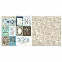 Carolee's Creations - Adornit - Capri Taupe Collection - 12 x 12 Double Sided Paper - Cut Apart