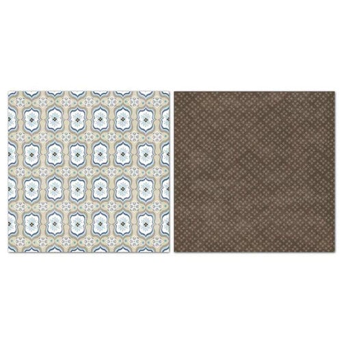 Carolee's Creations - Adornit - Capri Taupe Collection - 12 x 12 Double Sided Paper - Trellis