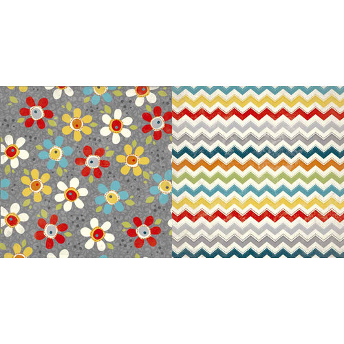 Carolee's Creations - Adornit - Wild Flower Collection - 12 x 12 Double Sided Paper - Pop Daisy