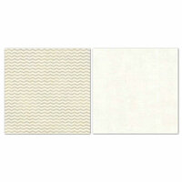 Carolee's Creations - Adornit - Blender Basics Collection -12 x 12 Double Sided Paper - Beige Chevron