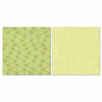 Carolee's Creations - Adornit - Blender Basics Collection -12 x 12 Double Sided Paper - Green Pixie Dots