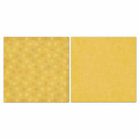 Carolee's Creations - Adornit - Blender Basics Collection -12 x 12 Double Sided Paper - Mustard Pixie Dots