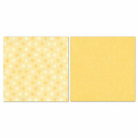 Carolee's Creations - Adornit - Blender Basics Collection -12 x 12 Double Sided Paper - Yellow Pixie Dots