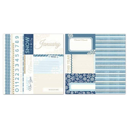 Carolee's Creations - Adornit - Seasons Collection - 12 x 12 Double Sided Paper - January Cut Apart