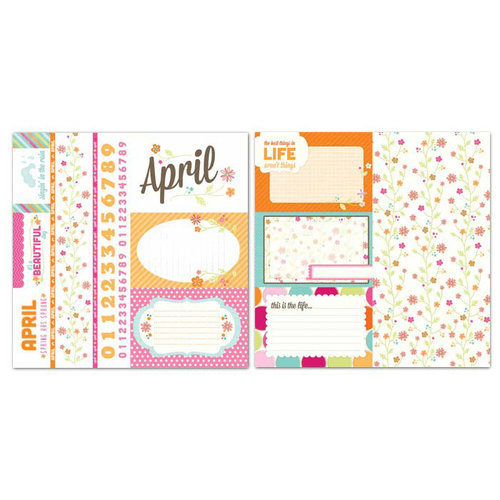 Carolee's Creations - Adornit - Seasons Collection - 12 x 12 Double Sided Paper - April Cut Apart