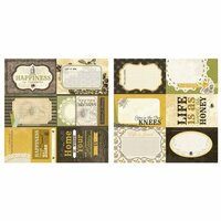 Carolee's Creations - Adornit - Bumble Collection - 12 x 12 Double Sided Paper - Bee Cut Apart