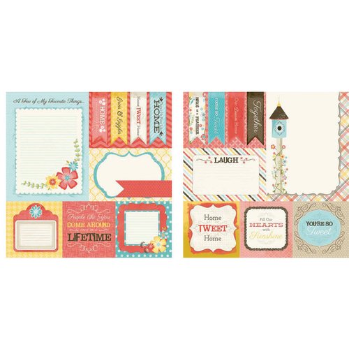 Carolee's Creations - Adornit - Home Tweet Home Collection - 12 x 12 Double Sided Paper - Tweet Cut Apart