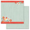 Carolee's Creations - Adornit - Crazy for Daisy Collection - 12 x 12 Double Sided Paper - Crazy Daisy Bird