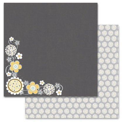 Carolee's Creations - Adornit - Family Patchwork Collection - 12 x 12 Double Sided Paper - Family Daisy Cluster
