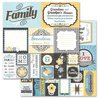 Carolee's Creations - Adornit - Family Patchwork Collection - 12 x 12 Double Sided Paper - Family Cut Apart