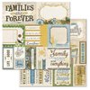 Carolee's Creations - Adornit - Wisteria Collection - 12 x 12 Double Sided Paper - Wisteria Cut Apart