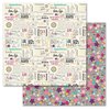 Carolee's Creations - Adornit - Rhapsody Bop Collection - 12 x 12 Double Sided Paper - Rhapsody Chatter