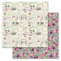 Carolee's Creations - Adornit - Rhapsody Bop Collection - 12 x 12 Double Sided Paper - Rhapsody Chatter