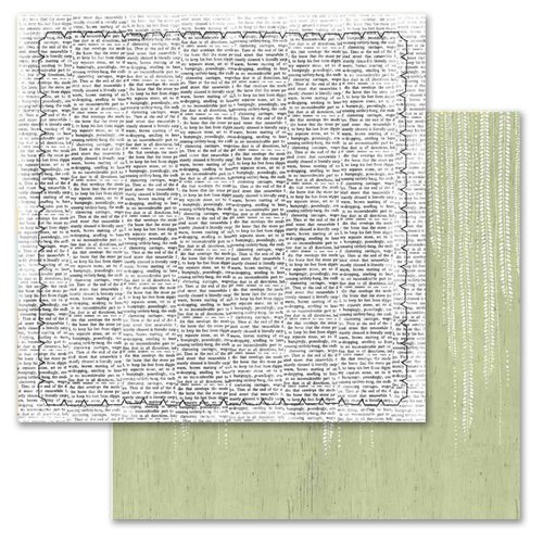 Carolee's Creations - Adornit - You and Me Collection - 12 x 12 Double Sided Paper - Tiny Text