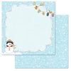Carolee's Creations - Adornit - Snow Days Collection - 12 x 12 Double Sided Paper - Snow Flurry
