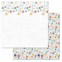 Carolee's Creations - Adornit - Snow Days Collection - 12 x 12 Double Sided Paper - Snowflakes