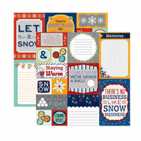 Carolee's Creations - Adornit - Snow Days Collection - 12 x 12 Double Sided Paper - Snowman Cut Apart